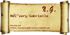 Névery Gabriella névjegykártya