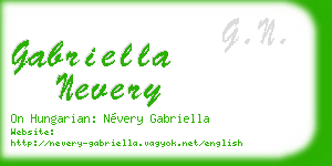 gabriella nevery business card