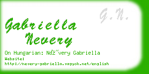 gabriella nevery business card